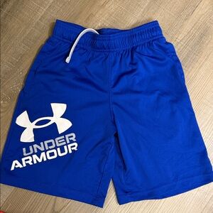 Under Armour Royal Blue Shorts with White Logo